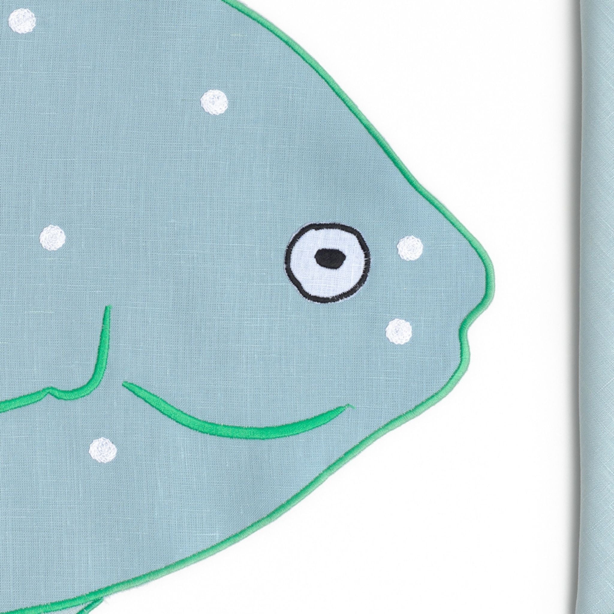 Table - Placemat - Blue & Green Fish