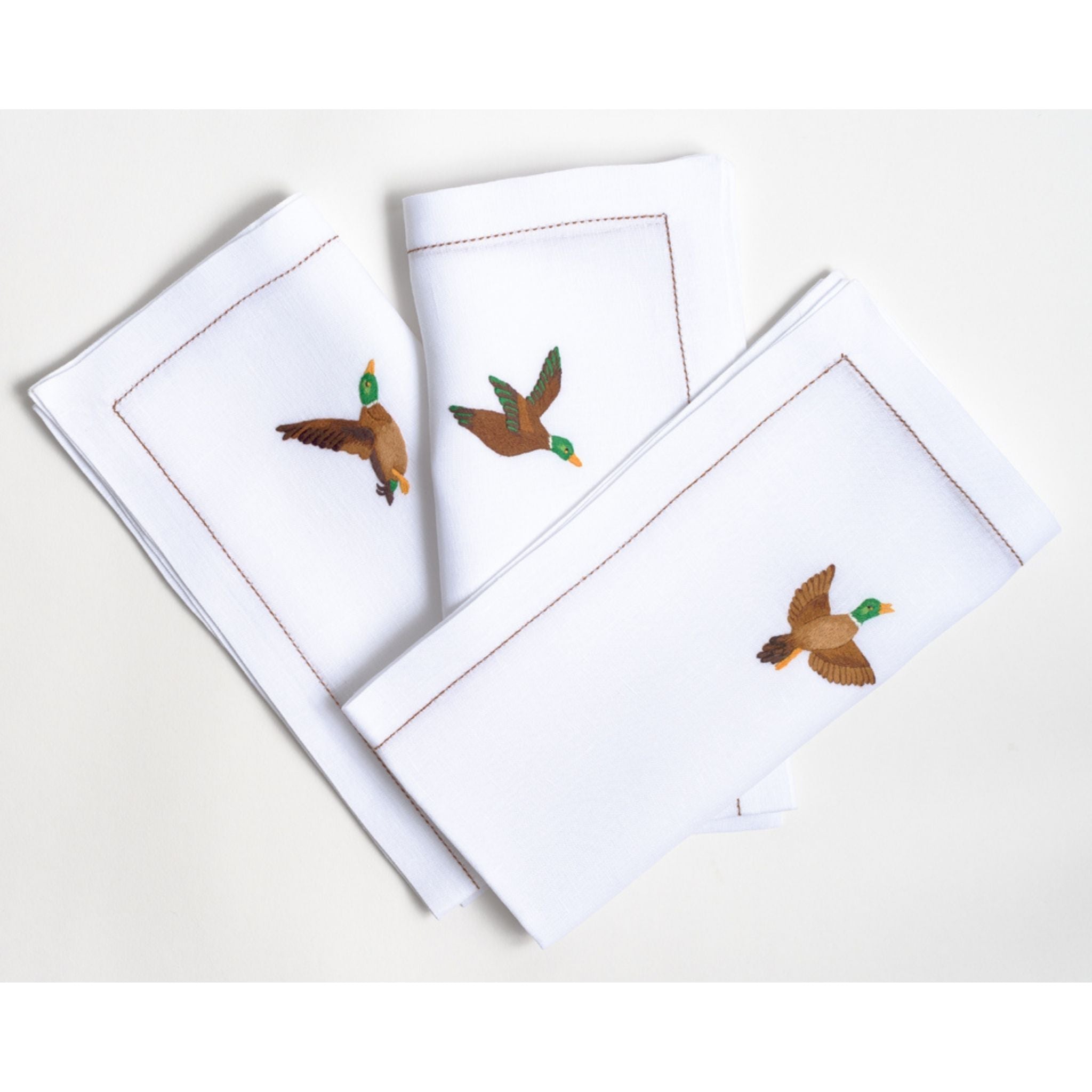 Table - Placemat - Canards (Hand Embroidered)