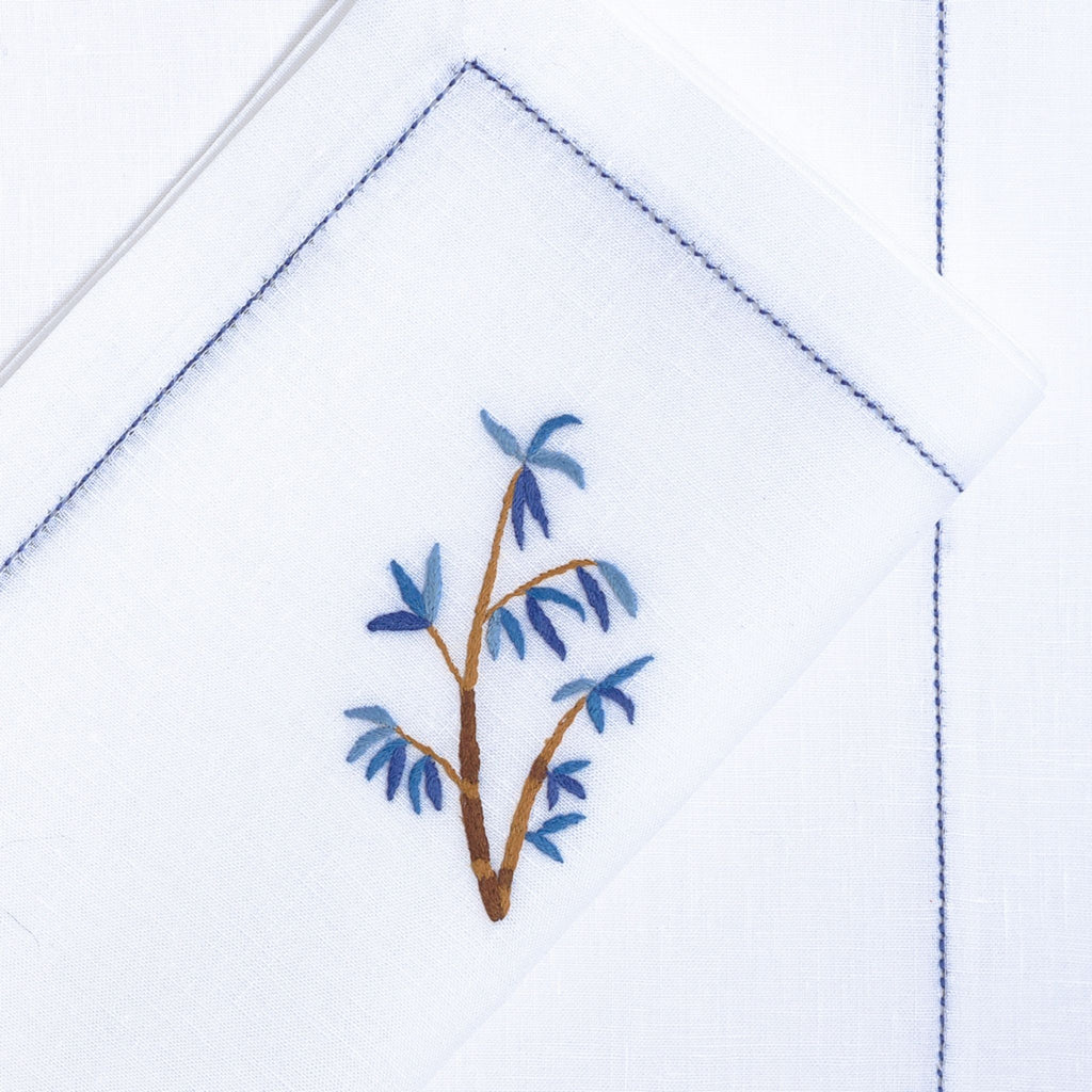 Table - Placemat - Bambou (Hand Embroidered)