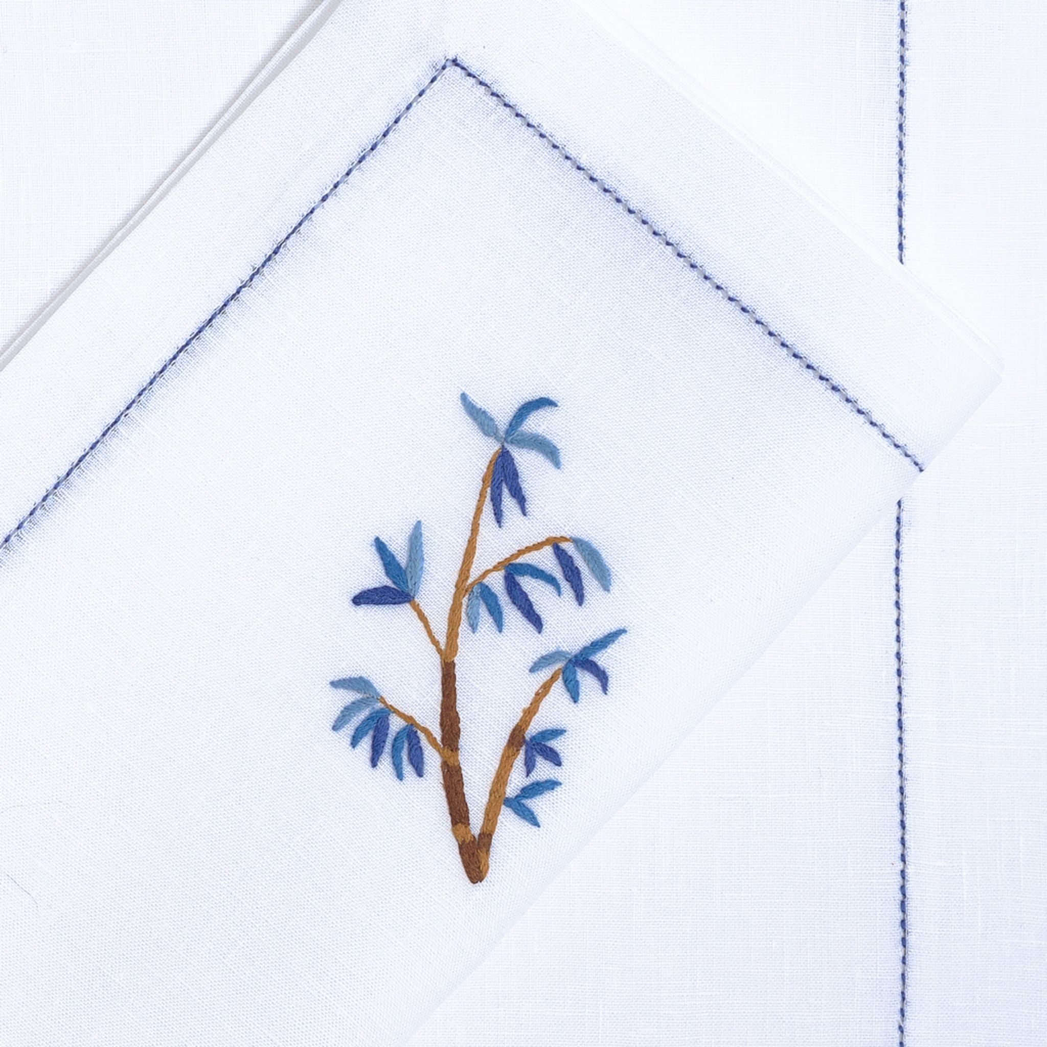 Table - Placemat - Bambou (Hand Embroidered)