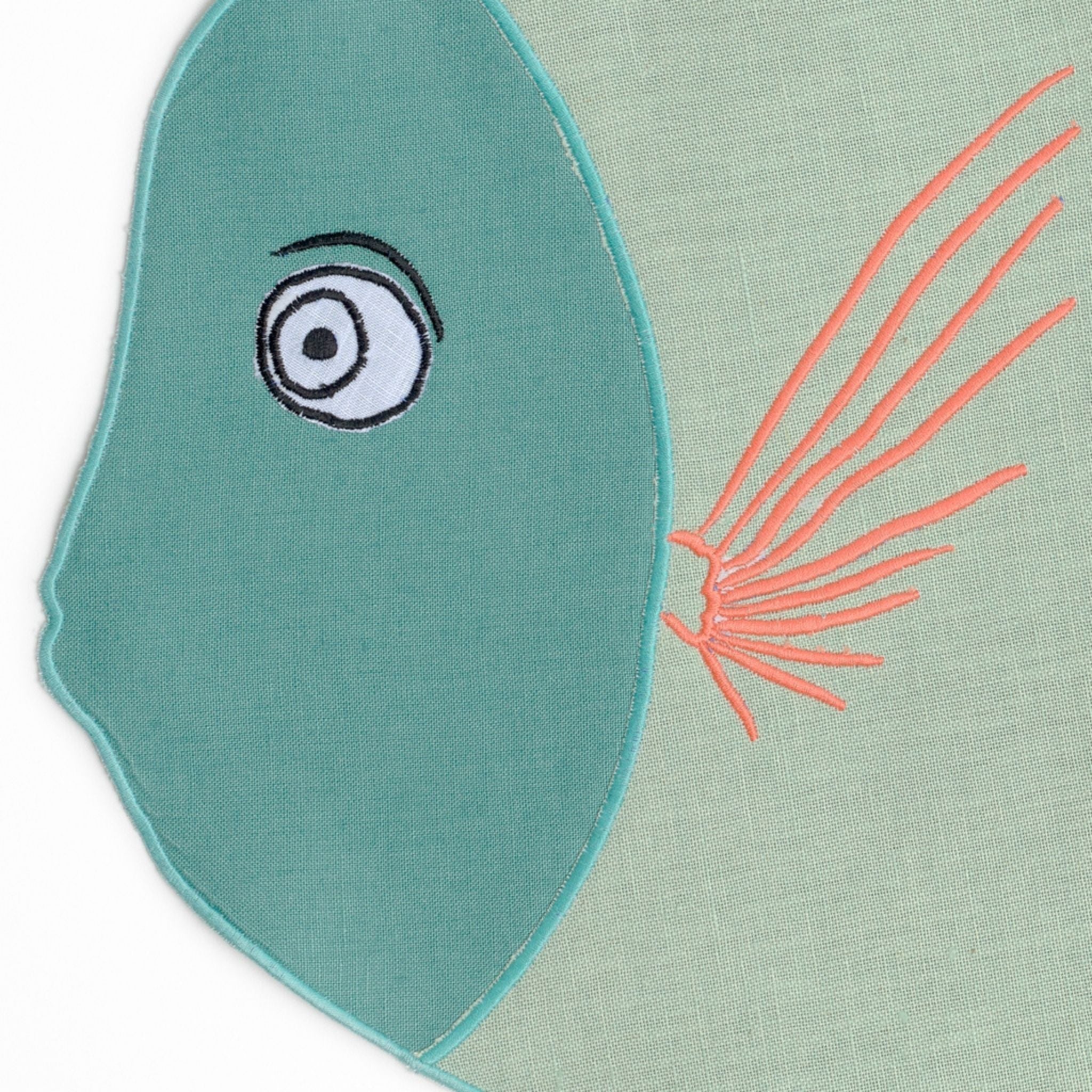Table - Placemat - Green & Coral Fish