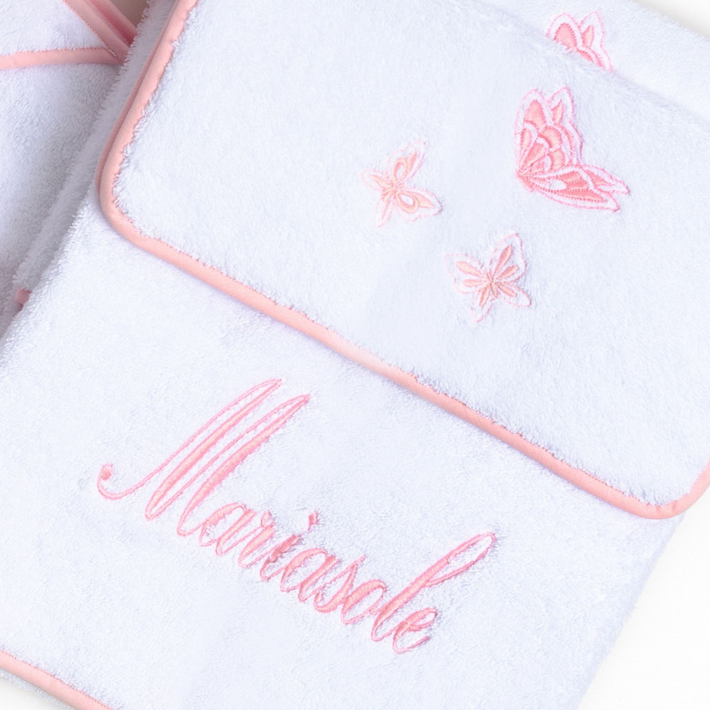 Kids - Bath Collection - Pink Butterflies Birth Set