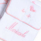 Kids - Bath Collection - Pink Butterflies Birth Set