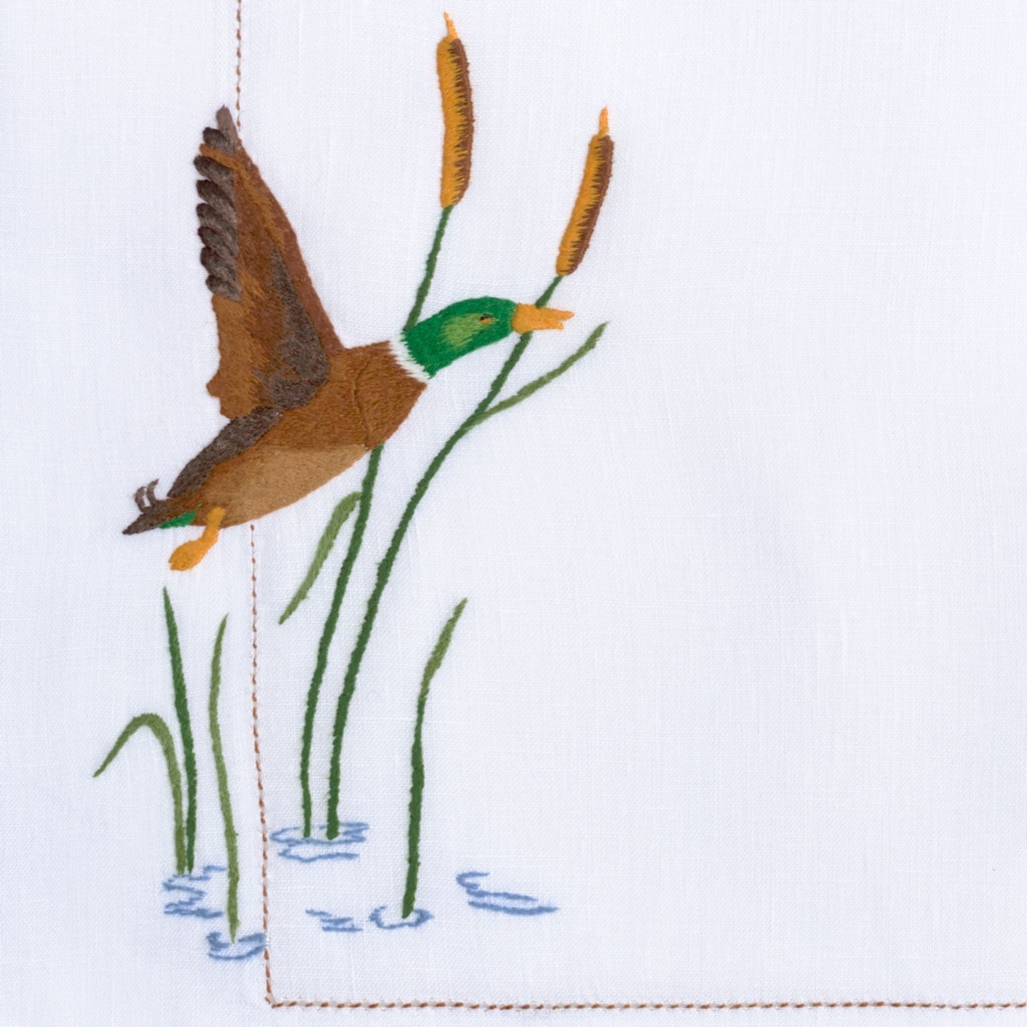 Table - Placemat - Canards (Hand Embroidered)