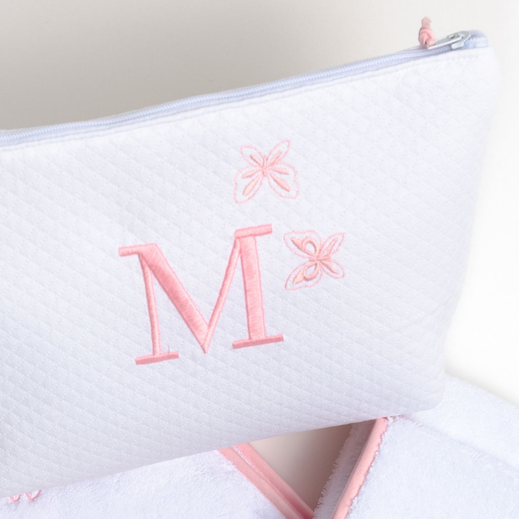 Kids - Bath Collection - Pink Butterflies Birth Set