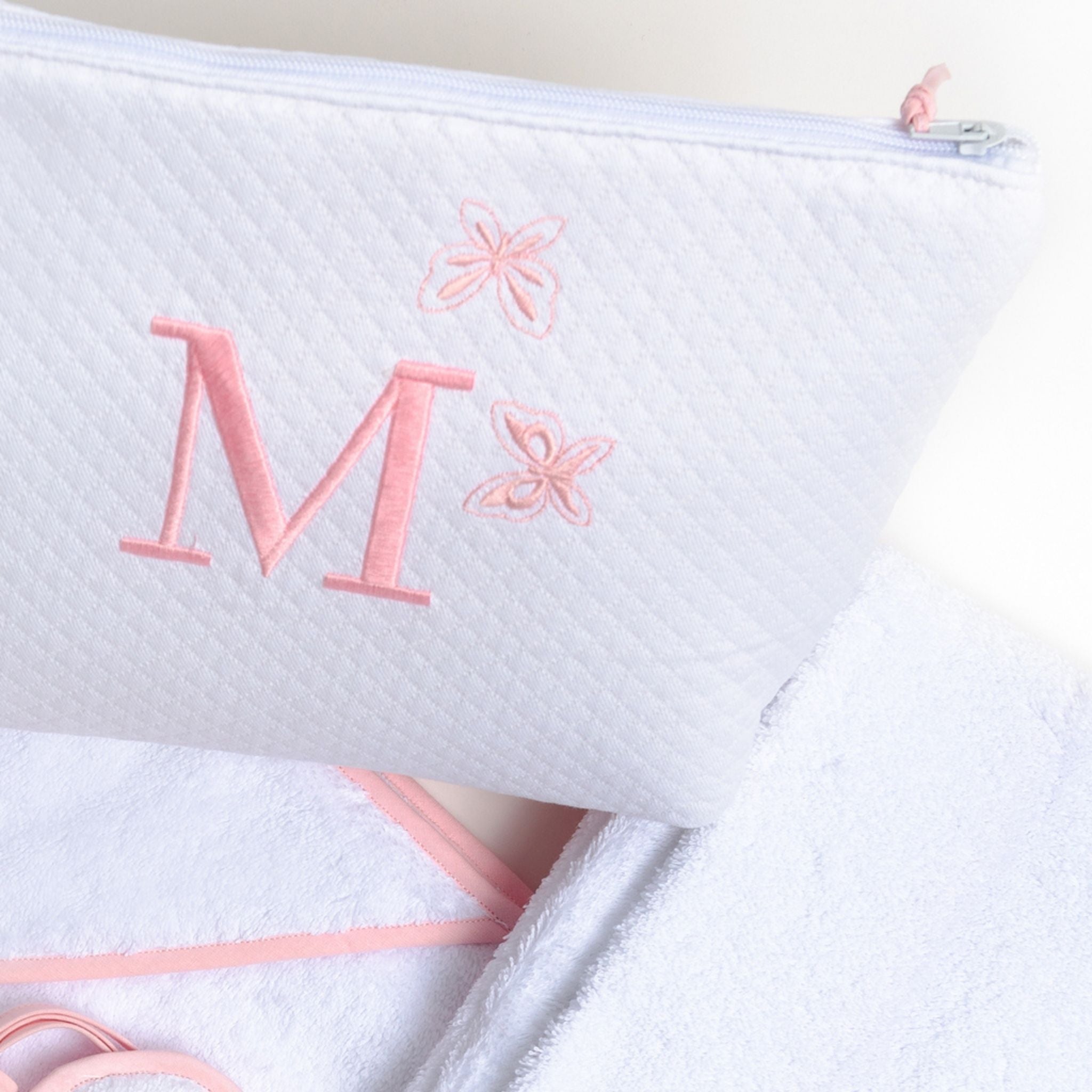 Kids - Bath Collection - Pink Butterflies Birth Set