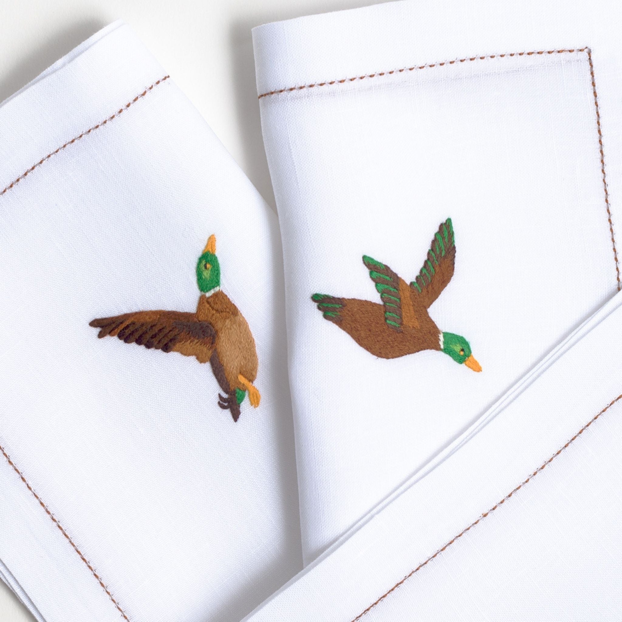 Table - Placemat - Canards (Hand Embroidered)