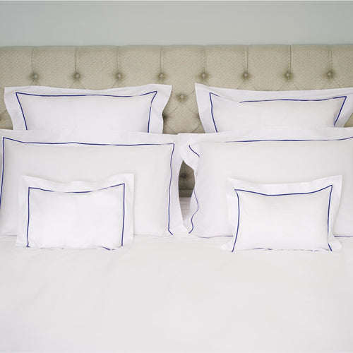 Blue Bourdon — embroidered bed linen set | Maison Alia