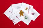 Table - Drink Placemat - Christmas Decorations (Hand Embroidered)