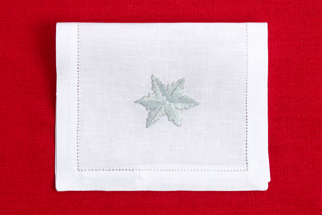 Table - Drink Placemat - Christmas Decorations (Hand Embroidered)