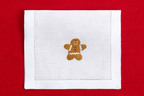 Table - Drink Placemat - Christmas Decorations (Hand Embroidered)