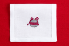 Table - Drink Placemat - Christmas Decorations (Hand Embroidered)
