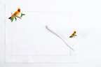 Table - Placemat - Exotic Birds (Hand Embroidered)