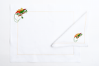Table - Placemat - Exotic Birds (Hand Embroidered)
