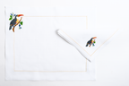 Table - Placemat - Exotic Birds (Hand Embroidered)