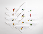 Table - Placemat - Exotic Birds (Hand Embroidered)