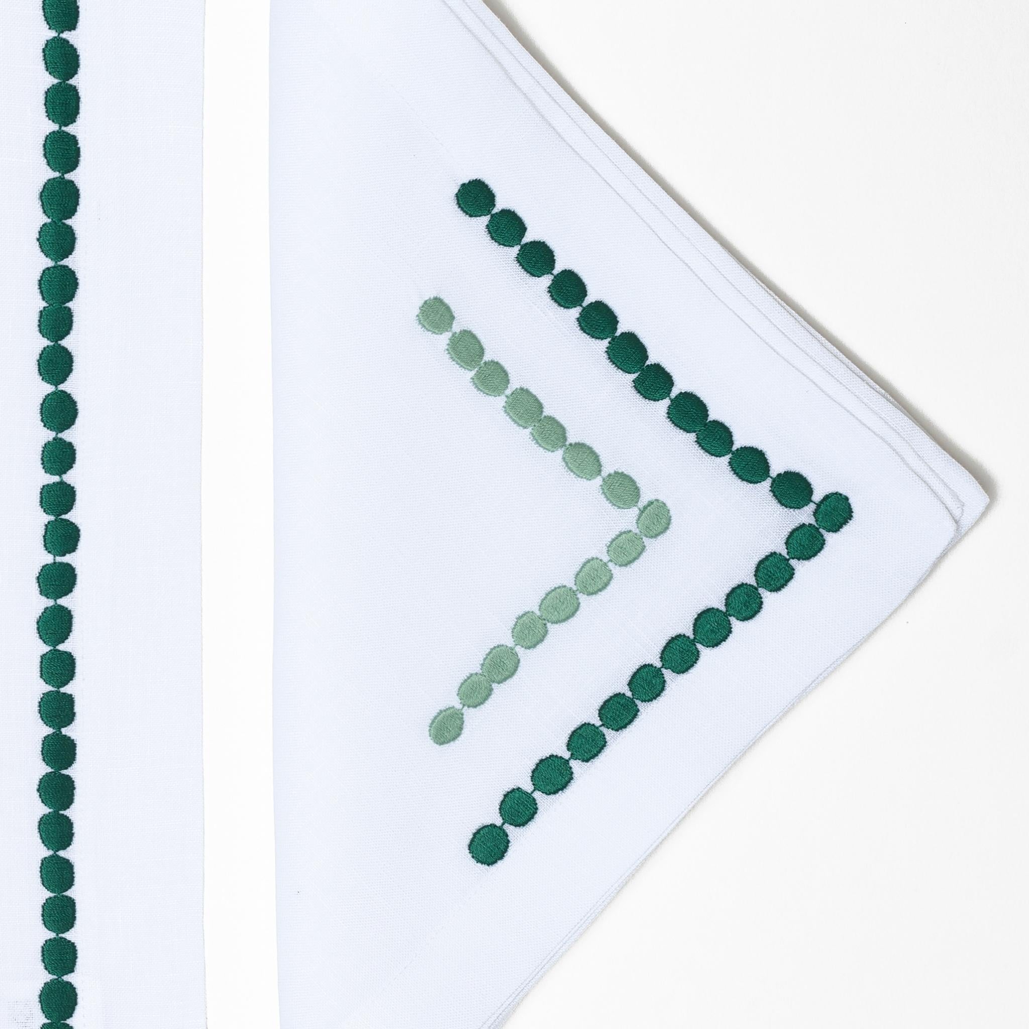 Table - Placemat - Green Connected Dots
