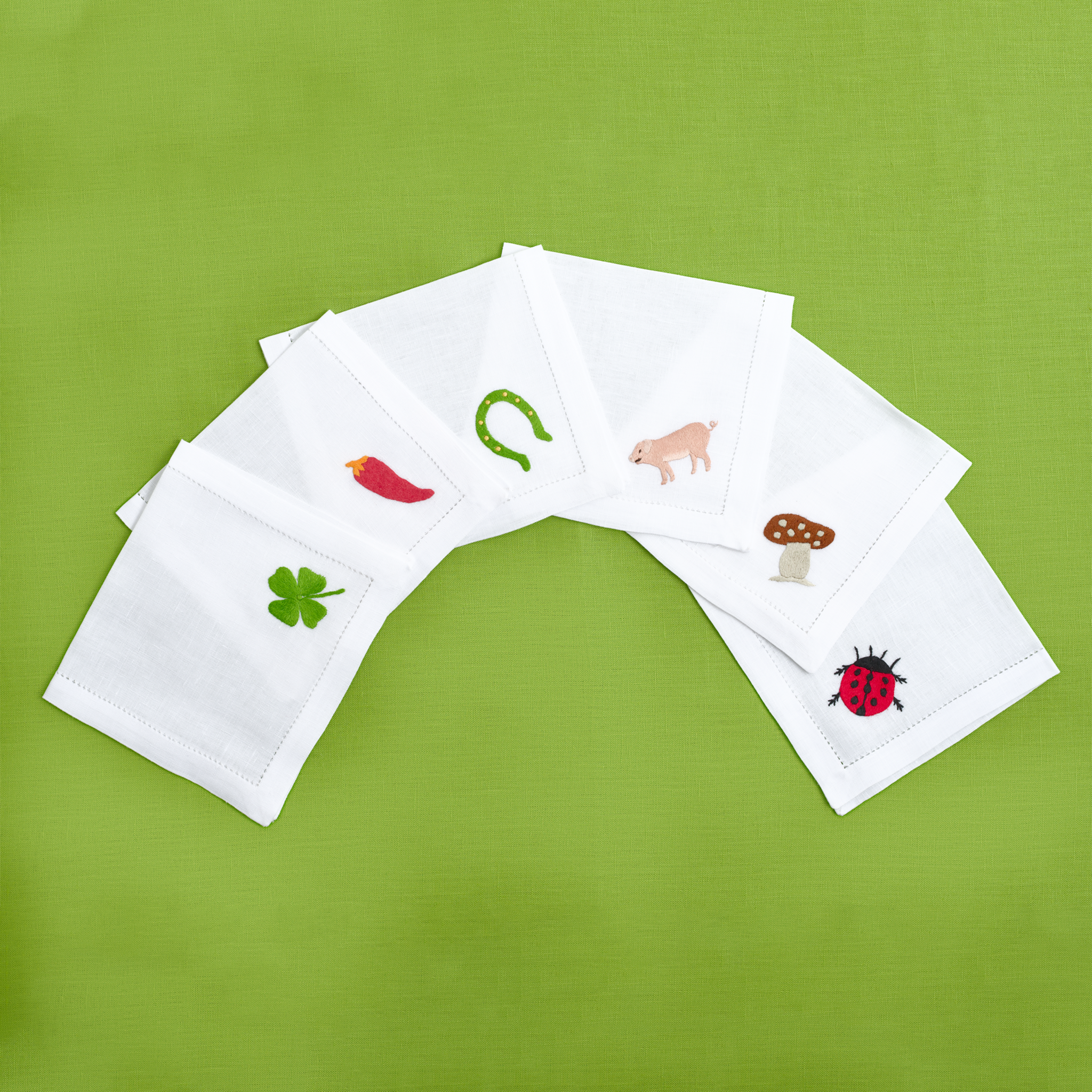 Table - Drink Placemat - Lucky Charms (Hand Embroidered)