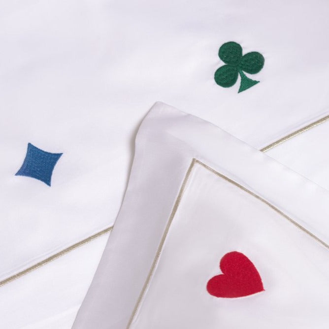 Monte Carlo embroidered kids bedding detail — Maison Alia
