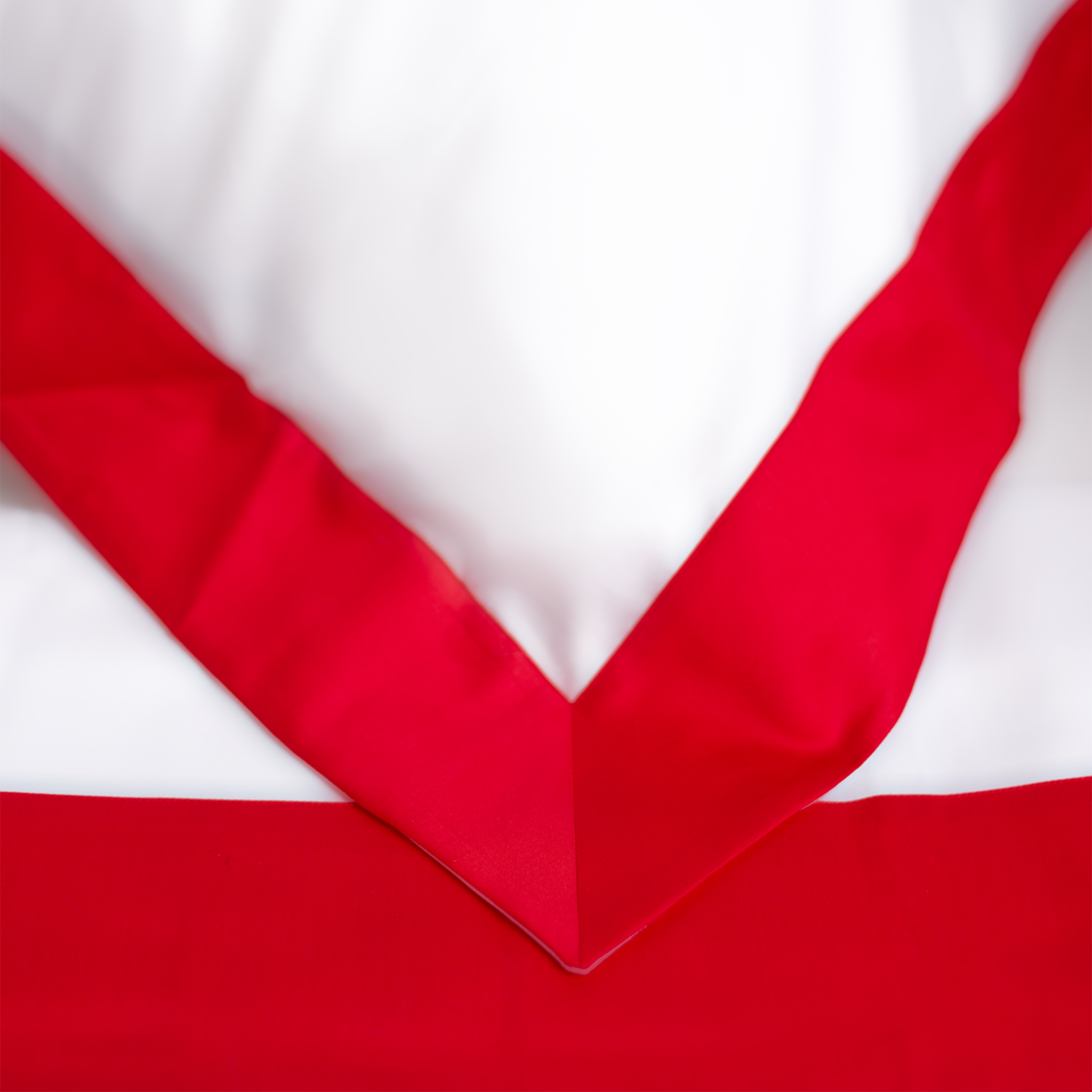 Bed Set - Red Cotton Sateen Border
