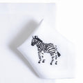 Zebras — hand-embroidered Italian linen | Maison Alia